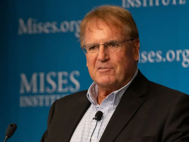 Tom DiLorenzo at the Human Action Conference, 2024